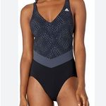 Adidas NWT $75  Performance Primeblue Swimsuit - Black - Womens Photo 0