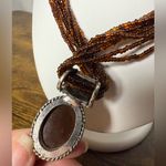 Cherokee Vintage  Trail of Tears Brown Beaded Bib Necklace Photo 3