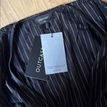 ADALINA MINI DRESS PINSTRIPE Black Size XS Photo 4