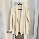 MM.LaFleur M.M. Lafleur Open-Front Knit Jacket – Ivory – Size Large Photo 1