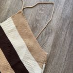 Le lis Striped Crochet Knit Halter Top Photo 3