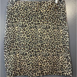 Marianne Skirt Womens 10 Leopard Print Animal Pencil Stretch Made in USA Brown Photo 0