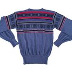 David Meister Vintage 90s Striped Wool Crewneck Sweater Photo 1