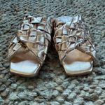Vince Camuto gold Woven Sandals Photo 4