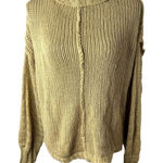 The Native One , acrylic sweater, oversized, size Small/Medium Tan/Brown‎ Photo 0