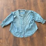 Free People Louise Cotton Denim Shirt size Large Photo 1