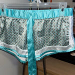 Victoria's Secret  Aqua and White Patterned Shorts Photo 0