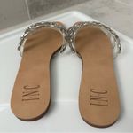 INC International Concepts Voma Shell Strappy Slide Sandals Size 8.5 Women Silver Photo 6