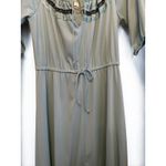 Vintage 1970s/1980s Embroidered Midi‎ Dress Women Size Medium/Large Blue Boho Photo 4