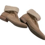 Sole Society  Verona Winter Boots Women's 8.5 Beige Suede Faux Shearling Pull On Photo 4