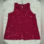 CeCe 🆕 Fuchsia Sequin Top Size M Photo 2