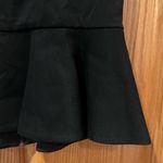 Lavish Lice Alice + Olivia Employed Sleeveless Peplum Top Exposed Back Zipper Black Size 8 Photo 4