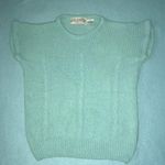 CLOVELLY By Zachary Belil silk angora blend knit sweater short sleeves size S Photo 0