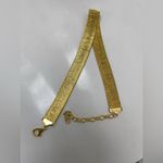 New Vicenza Yellow Gold Silver 925 Diamond Cut Sterling Choker Necklace Photo 2