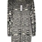 Steve Madden Sophie Stripe Black/White Bodycon Sleeves Large Viscose Knit NWT Photo 0