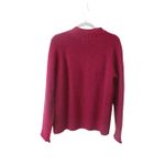 Duluth Trading Co. Women's Medium Chunky Knit Mock Neck Sweater Berry Red Photo 1