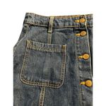 H&M Divided Denim Mini Skirt Button Front Pockets 100% cotton Sz 8 Photo 1