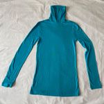 J.Crew Tropical Blue Tissue Turtleneck Photo 1