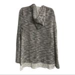 NEW DIRECTIONS WEEKEND,‎ Women’s Hooded Sweatshirt, Sz M, lace, gray&white Gray Size M Photo 1