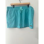 L.L.Bean ‎ Skort Women's XL Turquoise Blue Outdoor Pull On Elastic Waist Photo 3