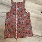 SO Juniors'  Pinafore Pink Floral Jumper/Dress- Size Medium Photo 11