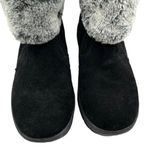 Khombu Boots JESSICA Outdoor Black Suede Faux Fur Ankle Boots Women’s Size 7M Photo 4