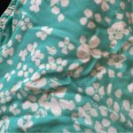 Aerie  small white and teal floral print bikini bottom Photo 9