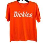 Dickies  Orange Logo Tee Womens Large New Photo 0