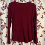 Old Navy  Women's Ribbed heathered Burgundy Top Photo 1