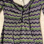 ZARA NWT  Metallic Geo Stripe Cutout Long Sleeve Mini Dress Photo 3