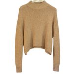 American Eagle  pink cropped mock neck knit sweater Photo 1