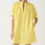 J.Crew Short-sleeve mini shirtdress in cotton poplin yellow XS Photo 0