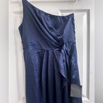 Lulu's Midnight Blue Satin Dress Size M Photo 3
