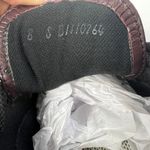 SAS Free Time Womens 8 S Burgundy Leather Moc Toe Comfort Walking Shoes USA Made Brown Photo 4