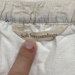 Soft Surroundings  Midi Skirt Womens PXS Grey White Crochet Floral Artsy‎ flawed Photo 7