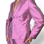 Anne Klein Pink satin 2-piece suit with corset-style sides Photo 0