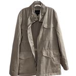 Lucky Brand  Women's Military Utility Jacket Beige Size M Long Sleeve No Hood Photo 8