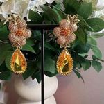 Eye Candy LA • DANGLE FLOWER EARRINGS • NIB Photo 0