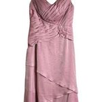 Jade by Jasmine Mother of the Bride Dress Sz 12 Pink Sparkly Sleeveless Beaded Photo 0