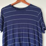 Brandy Melville Navy Striped T-Shirt Dress One Size Photo 2