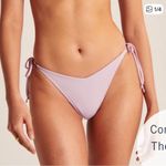 Abercrombie & Fitch NWT  Purple Shimmer Asymmetrical String Bikini- Size Medium Photo 11