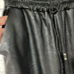 Trendy Faux Leather Jogger XS Black Photo 9