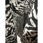 Neiman Marcus  Boho Lined  Maxi Skirt Black White Orange Trim‎ Sz M Photo 4