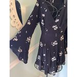 Free People OB456149S Black/White Jasmine Embroidery Kimono Fit/Flare Dress $148 Photo 5