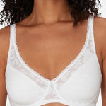 Bali  Passion for Comfort Smooth Lace Underwire Bra DF6590 White Photo 0