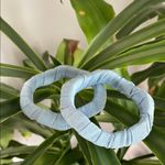 Unbranded Light Blue Denim Fabric Bracelets Fashion Jewelry New Size OSFM Photo 6