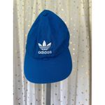 Adidas  Originals 100% Cotton Blue Trefoil Embroidered Logo Baseball Cap Photo 1