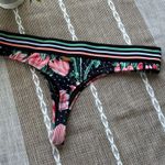 Eidon  Kali Thong Bikini Bottom Black Nirvana Floral Print Photo 2