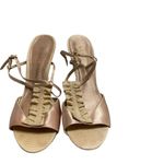 Michael Shannon Johanna Style Gold 4” Heels Size 7M Photo 2