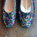 Kate Spade  Honey Multicolor Sequin Ballet Flats Women’s Size 10B Slip On Photo 2